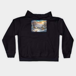 Winter Landscape Kids Hoodie